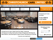 Tablet Screenshot of christchurchcars.com